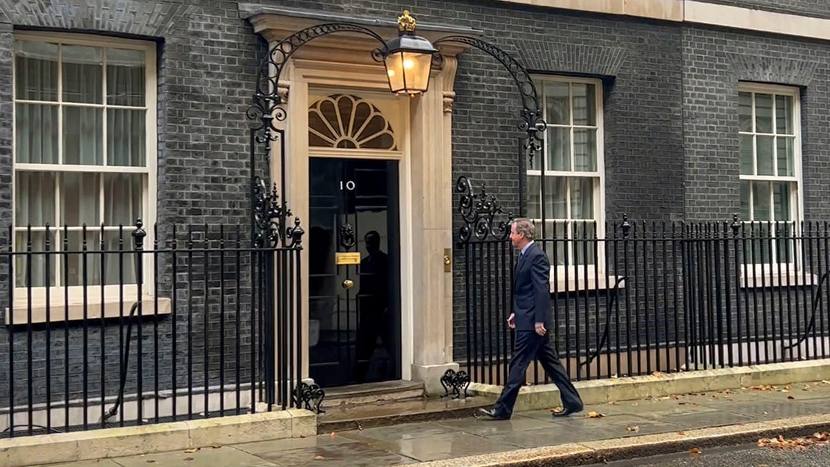 David Cameron kommt in der Downing Street 10 an