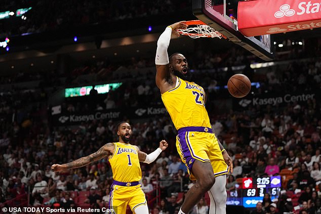 Der Star der Los Angeles Lakers ist in seiner 21. Saison in der NBA, zeigt aber keine Anzeichen einer Entschleunigung