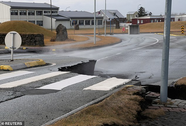 Significant structural damage has been done to roads throughout the town