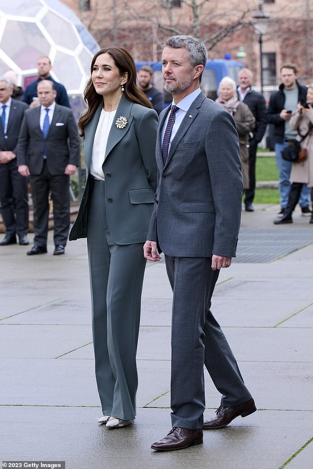 Both Mary and Frederik (pictured together in Denmark) have not commented on the claims