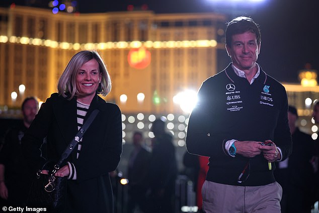 Mercedes-Teamchef Toto Wolff und seine Frau Susie waren weitere hochkarätige Namen, die für Aufsehen sorgten