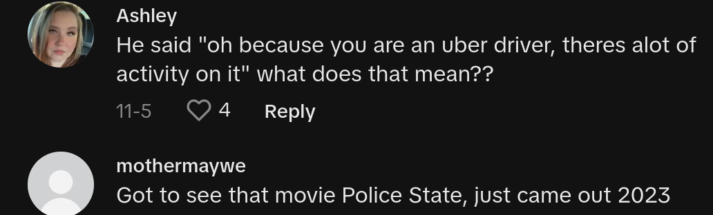 Die Polizei weiß nicht, dass der Uber-Fahrer Anwalt ist