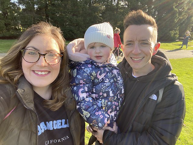 For Fiona Stewart (left) and her husband Calum (right) it means 'everything' to them that their two-year-old daughter Zara (centre) is now able to take Kaftrio