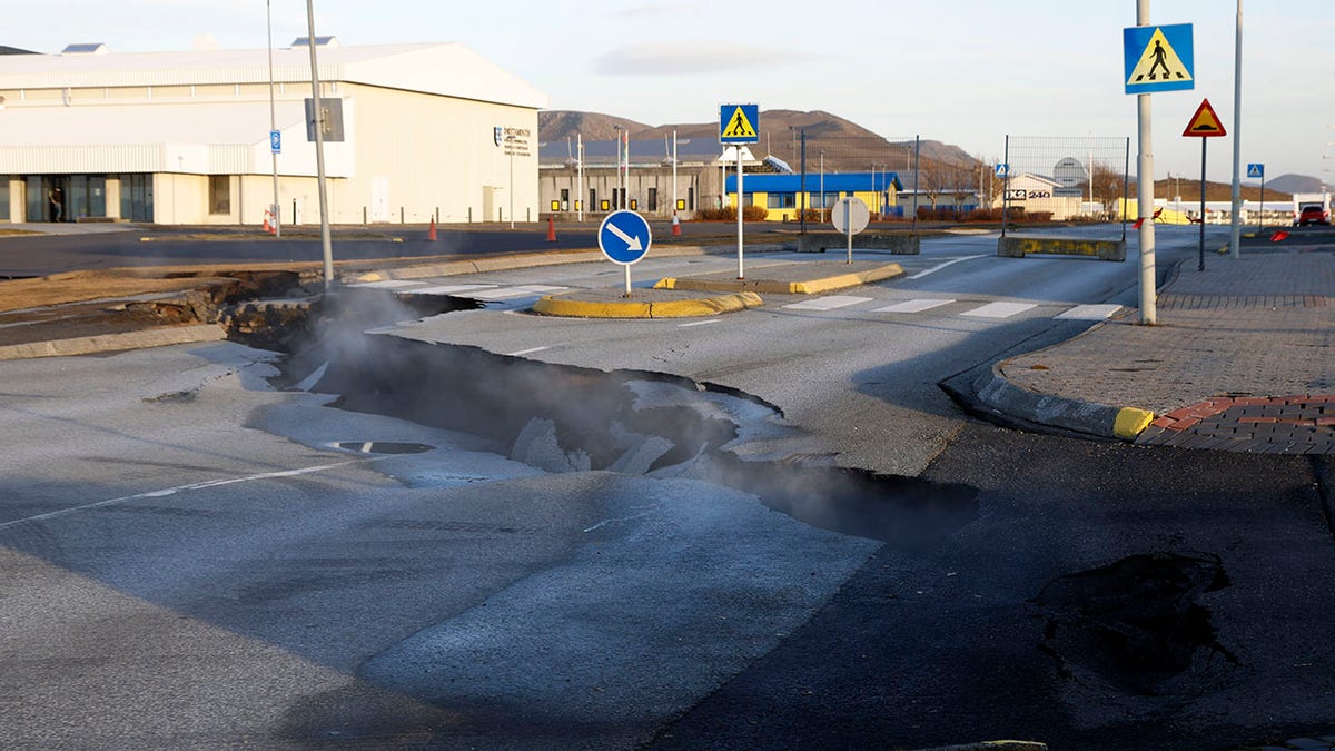 Island vulkanische Aktivität Grindavik