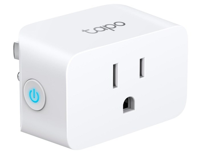 Der TP-Link Tapo Smart Plug Mini auf weißem Hintergrund.
