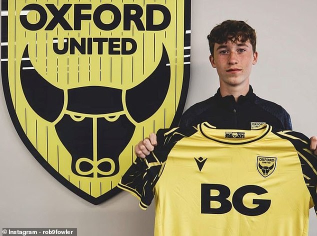 Jacob Fowler absolviert gerade ein zweijähriges Stipendium bei Oxford United der League One