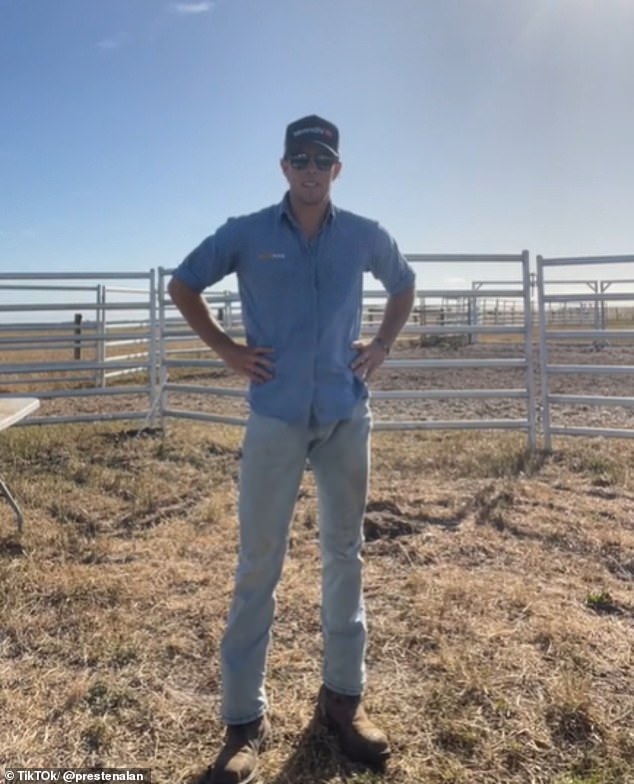 Presten arbeitet jetzt mit Vieh auf dem Bauernhof und dokumentiert seinen idyllischen Lebensstil und seine Abenteuer mit seinem Border-Collie-Mischling Jess auf TikTok für seine 286.000 Follower