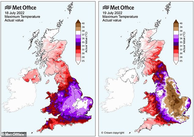 Der Sommer 2022 war der heißeste und tödlichste Sommer in Großbritannien seit Beginn der Aufzeichnungen. Eine kurze Hitzewelle ließ die Temperaturen nie zuvor gesehene Höchstwerte von über 40 °C (104 °F) erreichen.