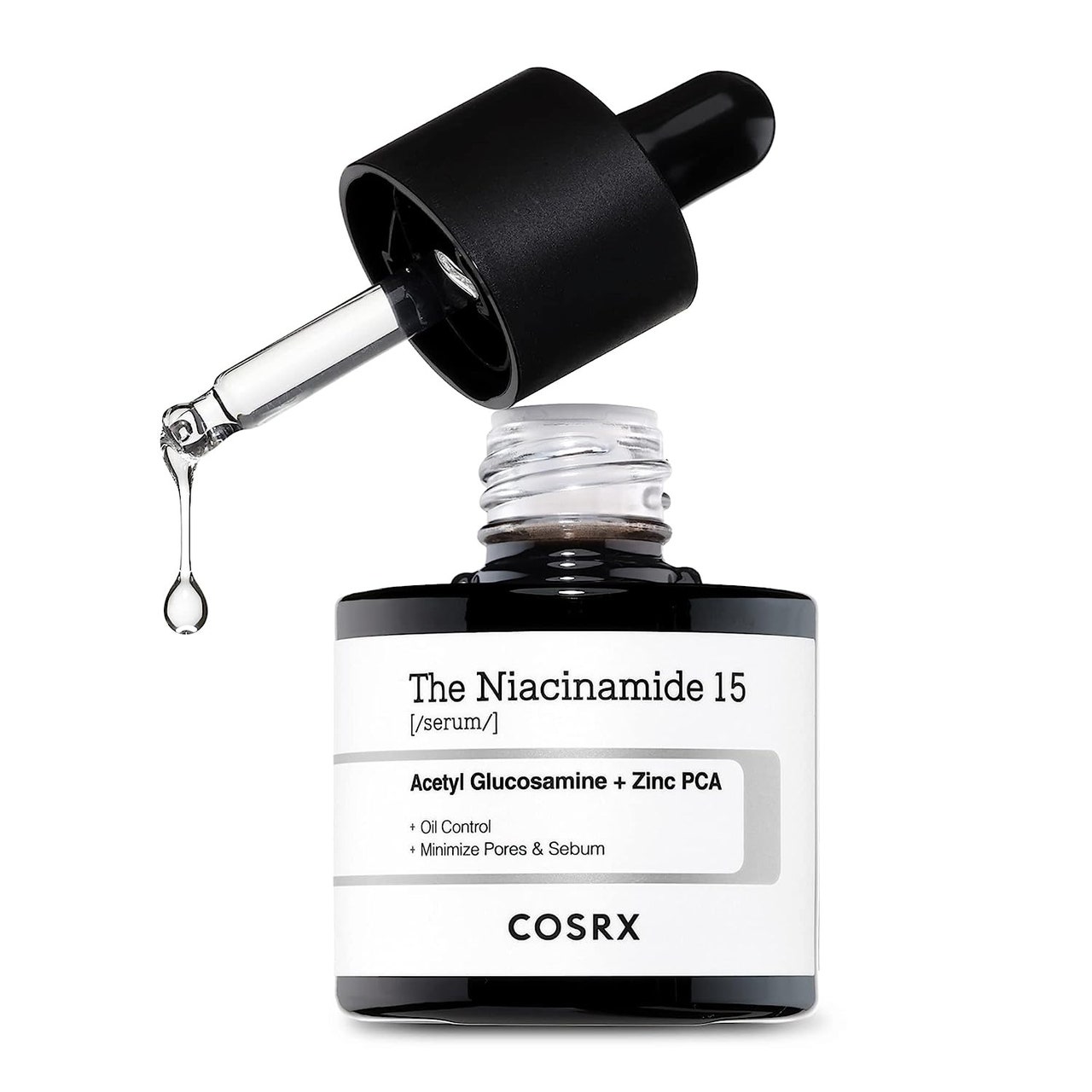 COSRX Niacinamide 15% Face Serum on white background