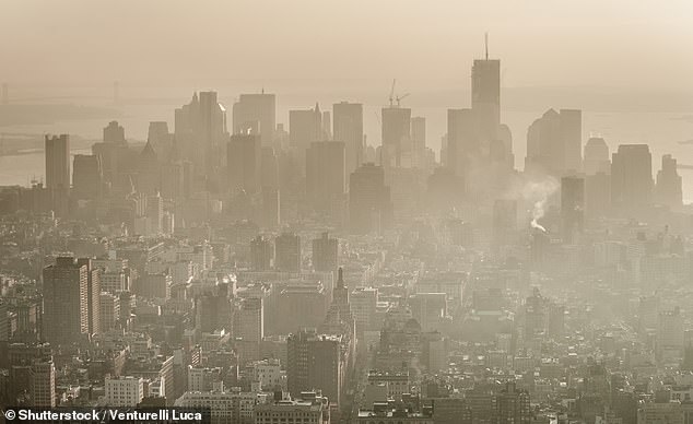 Smog besteht hauptsächlich aus bodennahem Ozon in Kombination mit anderen Gasen und Partikelverschmutzung.  Bild, Smog über New York
