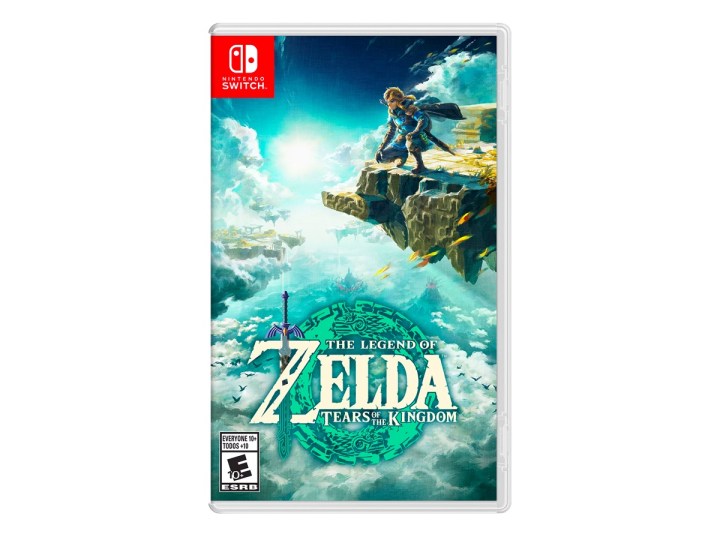 The Legend of Zelda: Tears of the Kingdom für Nintendo Switch vor weißem Hintergrund.