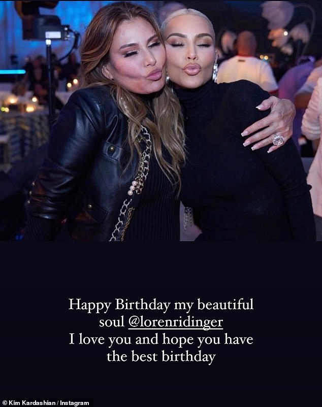 Herzlich: Kim Kardashian gratulierte Loren zum Geburtstag und nannte sie eine „schöne Seele“