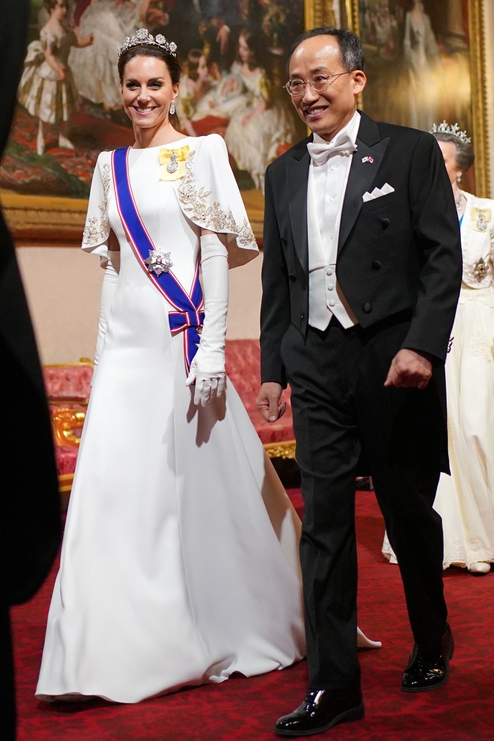 Prinzessin Kate trägt eine seltene Diamant-Tiara, die seit fast einem Jahrhundert nicht mehr zu einem Staatsbankett getragen wurde