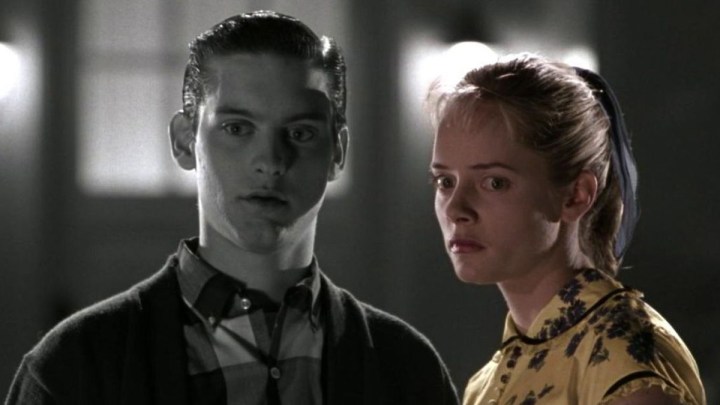 Tobey Maguire and Reese Witherspoon in Pleasantville.