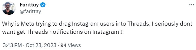 „Ich möchte keine Threads-Benachrichtigungen auf Instagram!“: Benutzer nutzten Twitter, um ihre Frustration mitzuteilen
