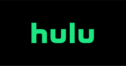 Grünes Hulu-Logo auf schwarzem Hintergrund