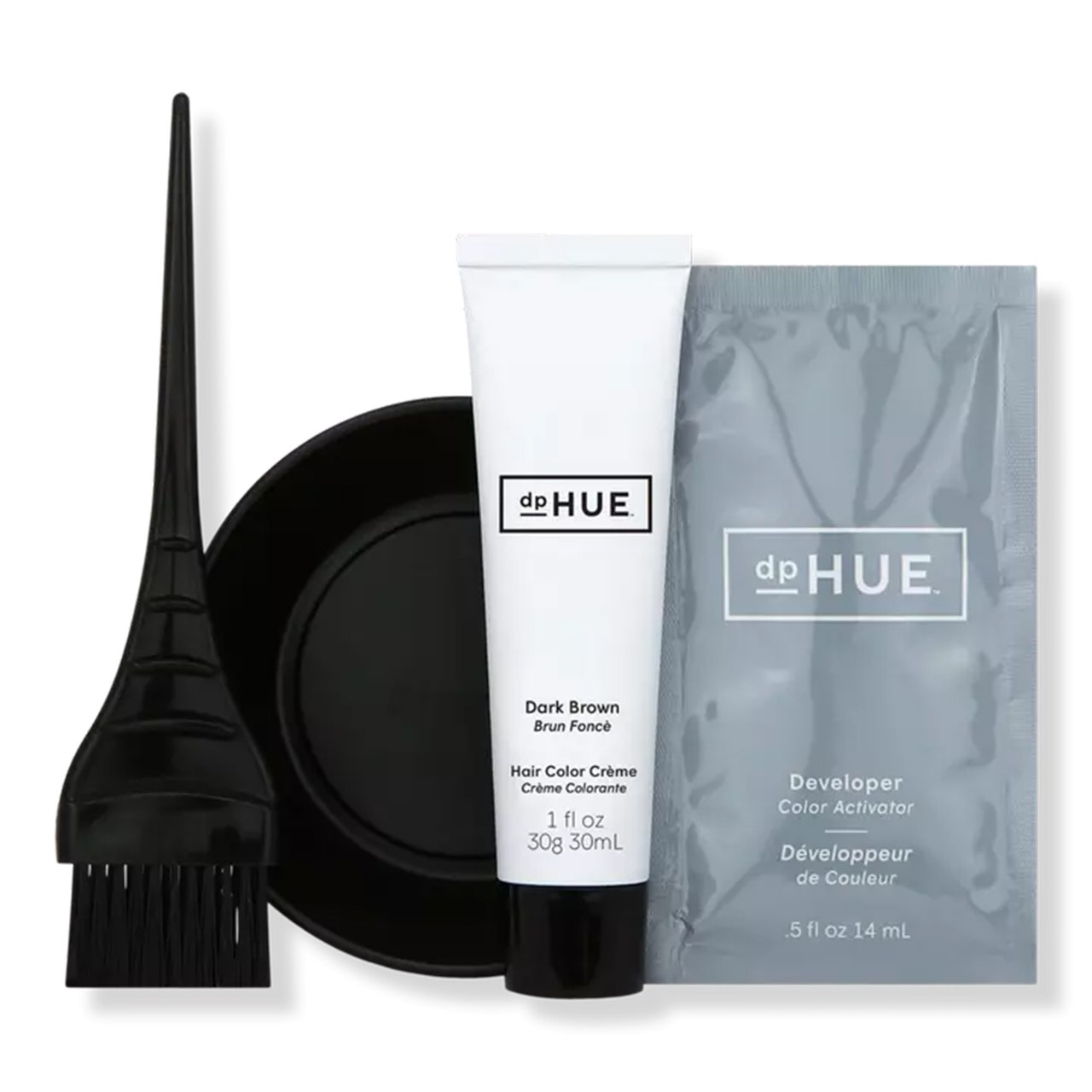 dpHue Root Touch Up Kit für zu Hause Haarfärbemittel auf weißem Hintergrund