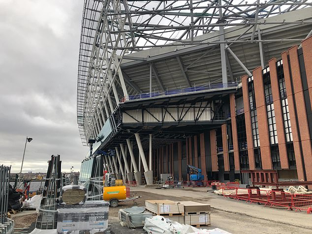The £550m stadium will become the sixth largest in the Premier League and it is hoped that work will be completed a year from now ahead of three test events in early months of 2025