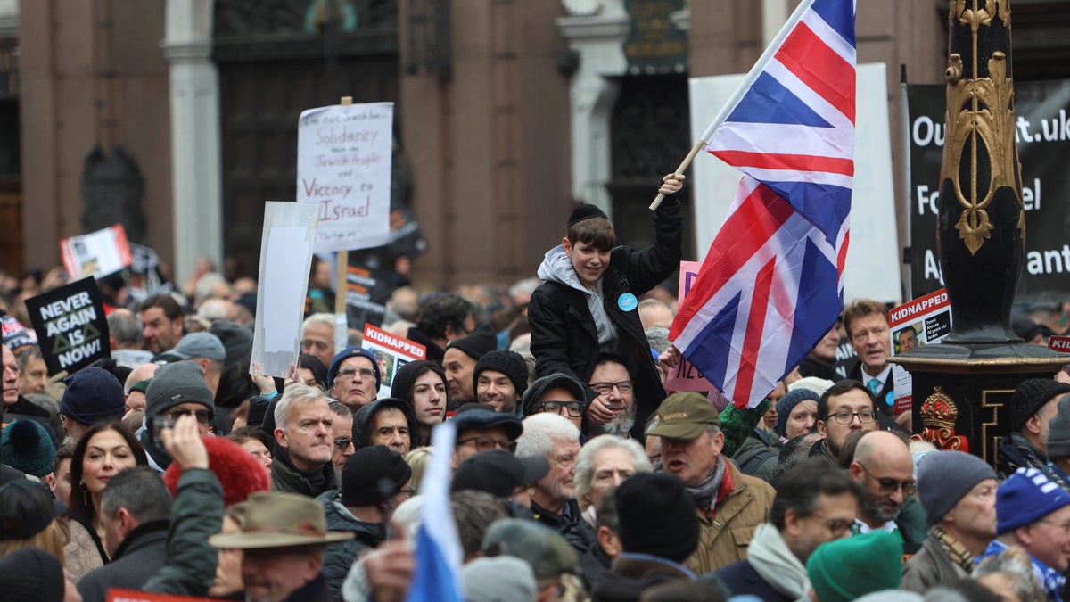 Marsch gegen Antisemitismus in Großbritannien