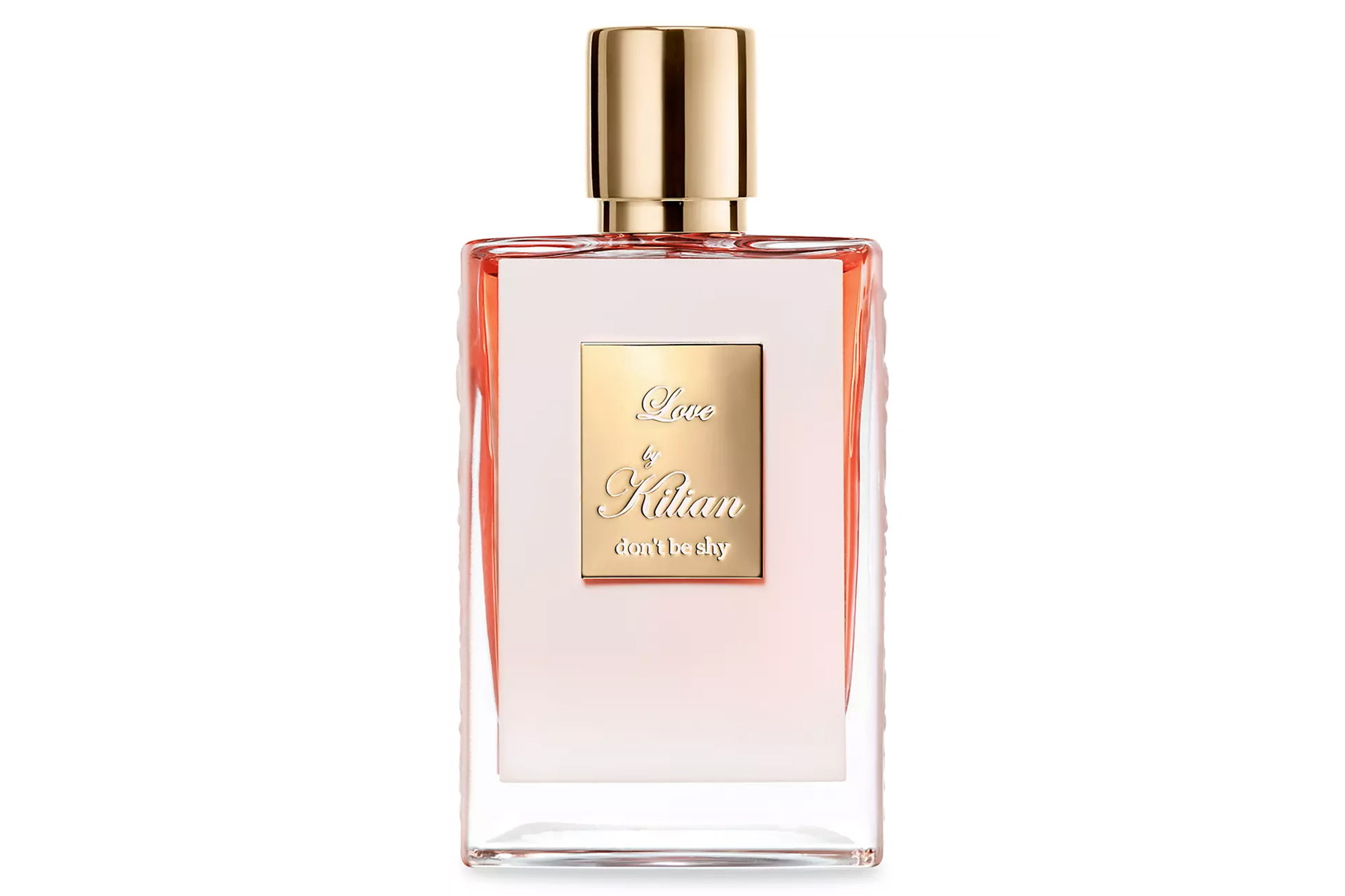 A pink perfume bottle
