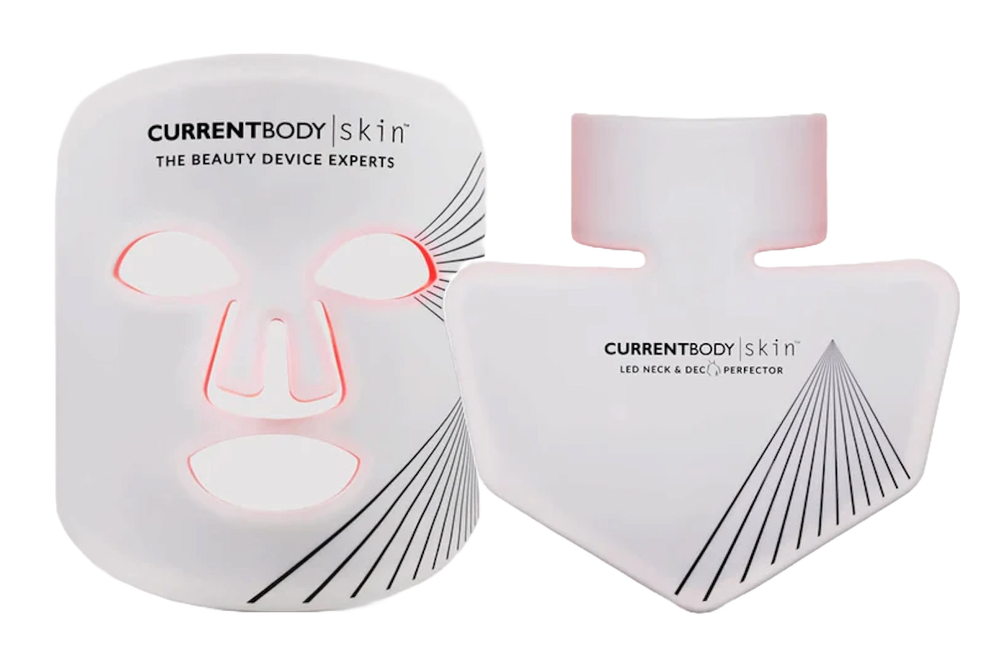 An LED face and neck mask