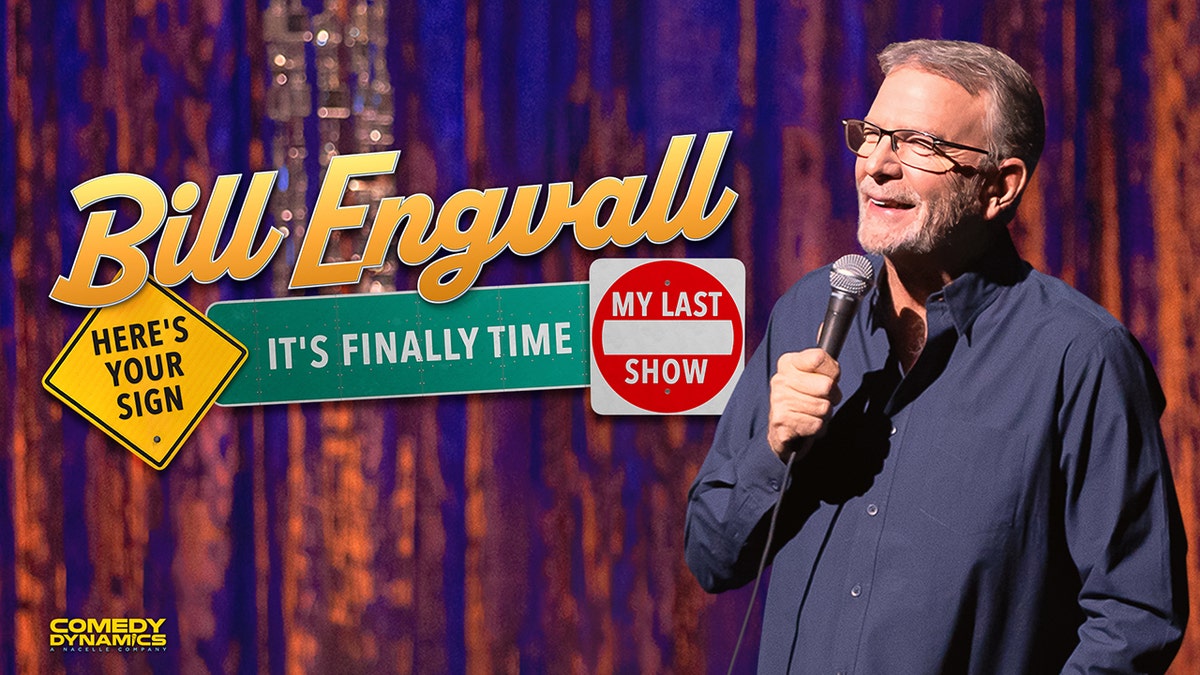 Bill Engvall mit einem Mikrofon in der Kunst für sein letztes Comedy-Special