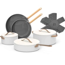 Produktbild des 12-teiligen Antihaft-Kochgeschirr-Sets aus Keramik von Beautiful by Drew Barrymore