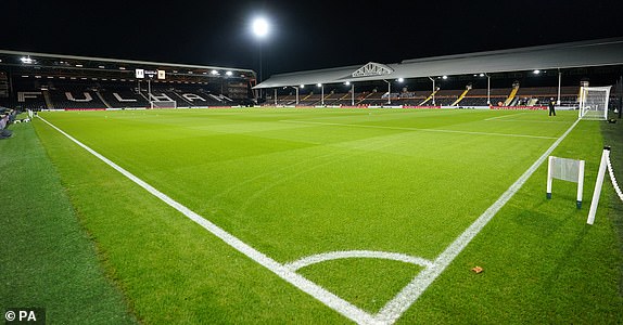 A general view of Craven Cottage before the Premier League match between Fulham and Wolverhampton Wanderers. Picture date: Monday November 27, 2023. PA Photo. See PA story SOCCER Fulham. Photo credit should read: Zac Goodwin/PA Wire.RESTRICTIONS: EDITORIAL USE ONLY No use with unauthorised audio, video, data, fixture lists, club/league logos or "live" services. Online in-match use limited to 120 images, no video emulation. No use in betting, games or single club/league/player publications.