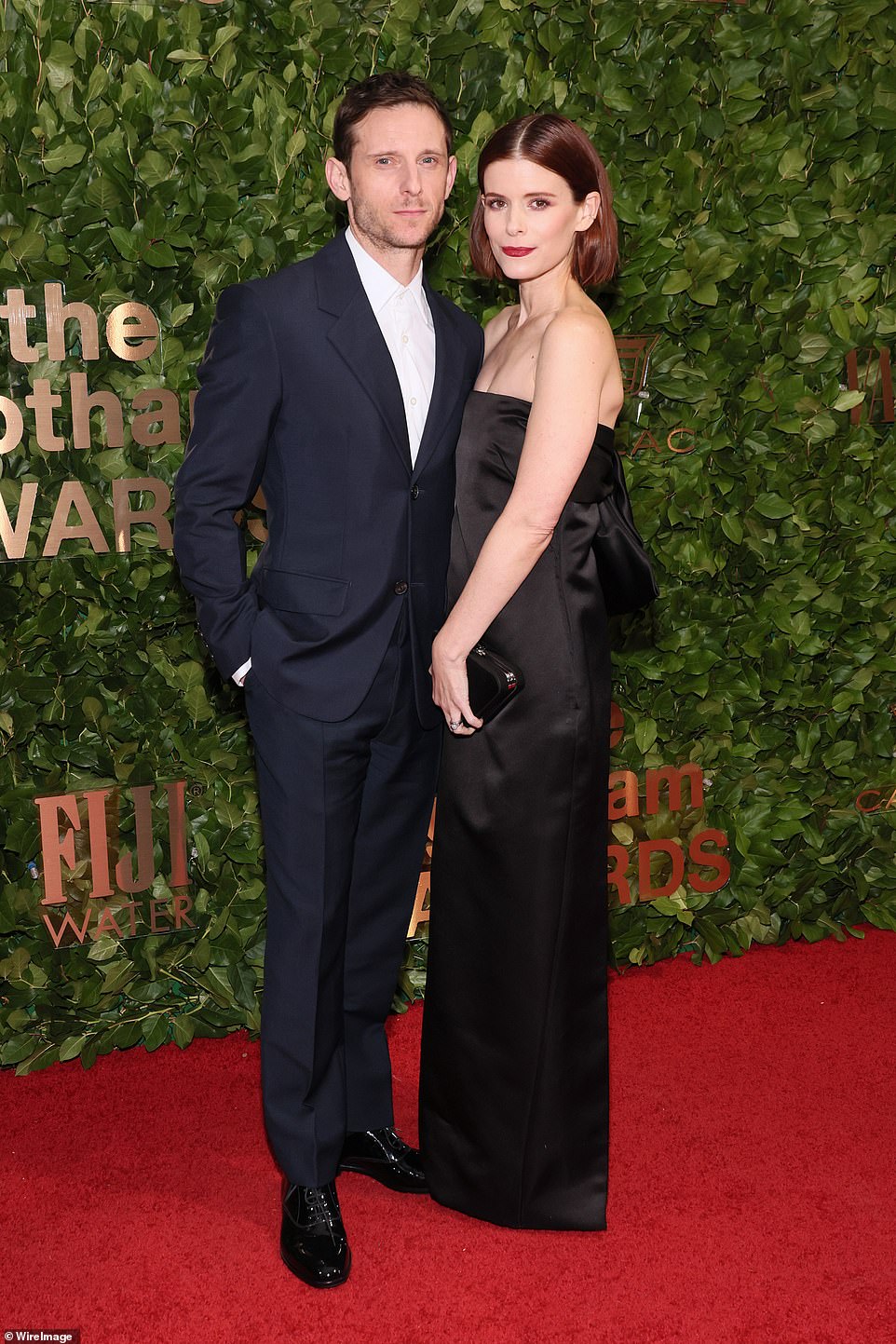 Perfect pair: Her plus one was her husband, Jamie Bell, who was previously married to actress Evan Rachel Wood