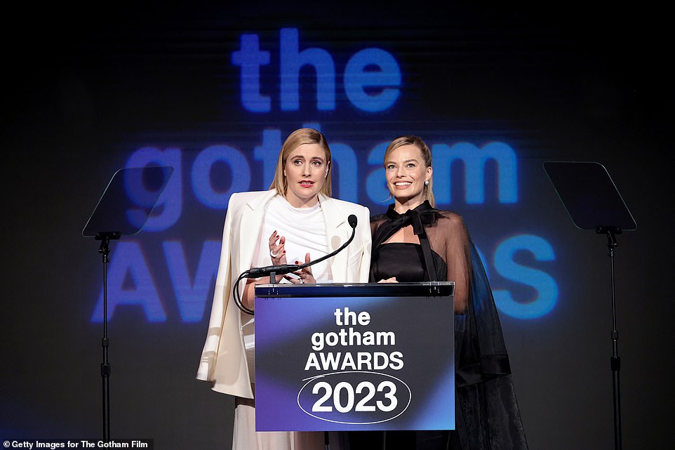 Gerwig and Robbie were honored at the event
