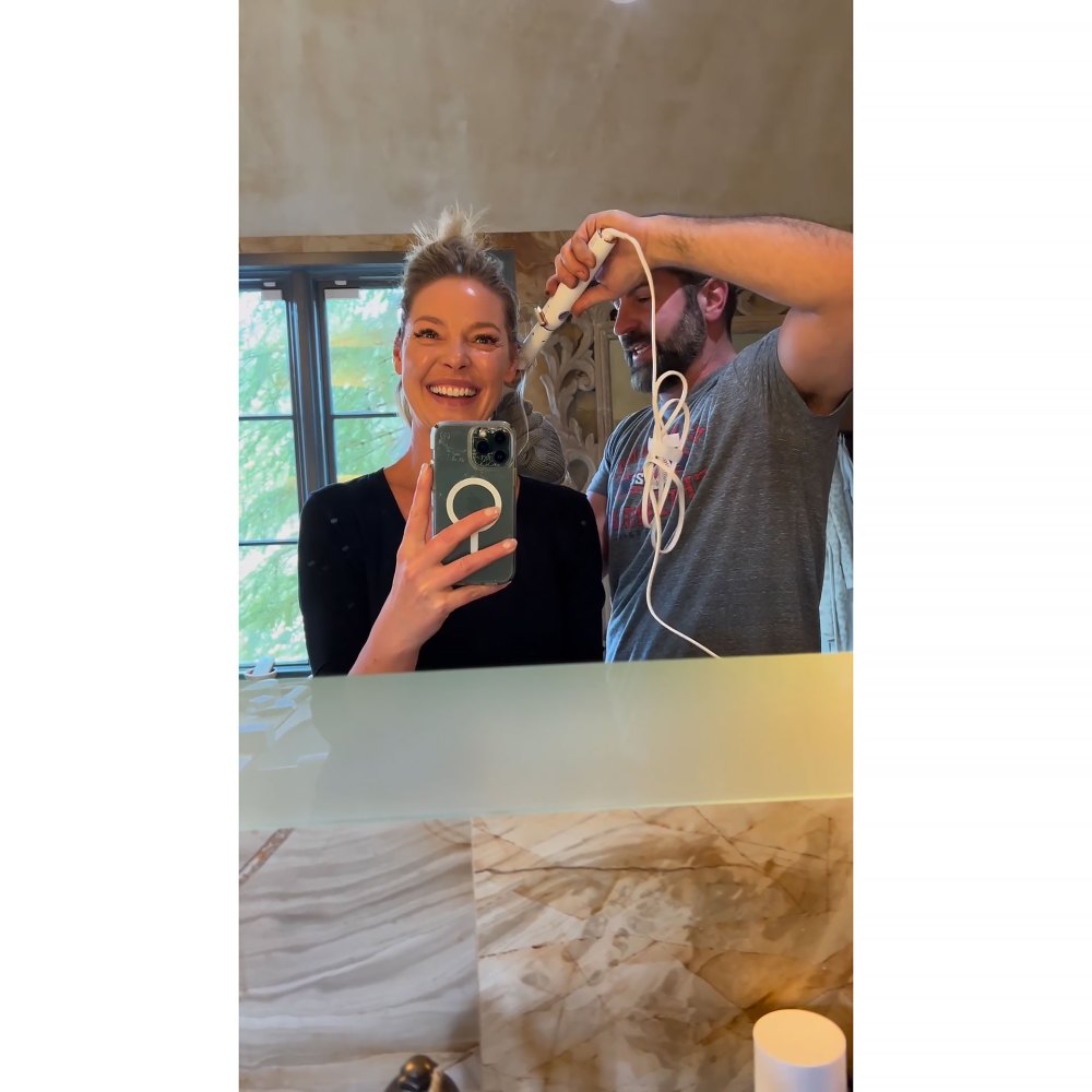 Katherine Heigl scherzt auf Instagram, dass Ehemann Josh Kelley ihr vertrauenswürdiger Friseur ist