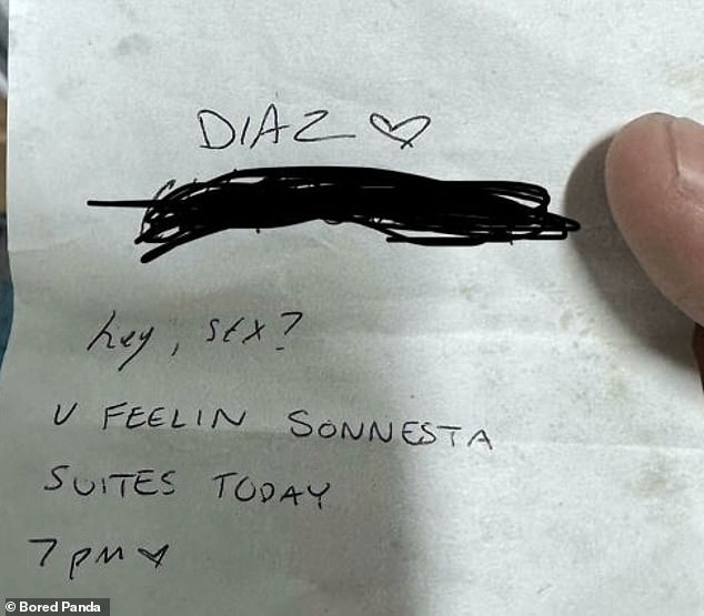 Während eine Kellnerin in Miami einen unaufgeforderten sexuellen Annäherungsversuch von einem Kunden erhielt, der am Ende seines Essens eine sehr dreiste Nachricht hinterließ, in der er sie aufforderte, in sein Hotelzimmer zu kommen