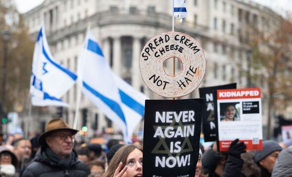 Antisemitismus-Protest, London, Großbritannien.  26. November 2023