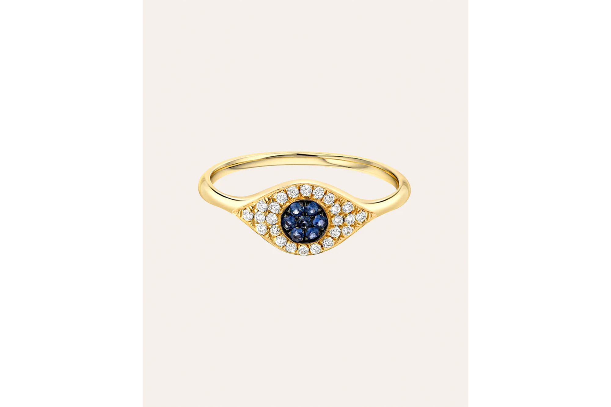 Ein Diamant-Evil-Eye-Ring