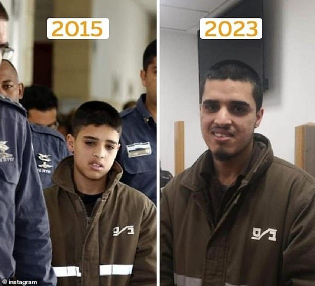 In dem inzwischen entfernten Beitrag teilte Hadid ein Foto von Ahmed, der wegen eines Messerangriffs in Jerusalem im Jahr 2015 inhaftiert war