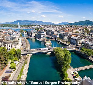 Genf liegt auf einem markanten Gewässer