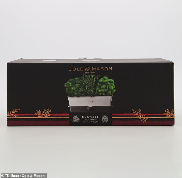 This self watering Herb Keeper by Cole & Mason is perfect for those who enjoy growing herbs at home, but don't have much time to keep track on routinely watering them