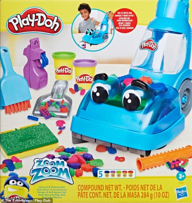 As part of the Santa's Savers range at The Entertainer, young ones will love rolling their Play-Doh vacuum along the table and watching Zoom Zoom the vacuum collect bits of compound