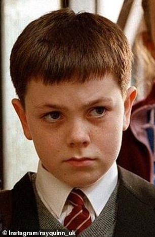 Ray Quinn is perhaps better known for his stint on X Factor, but the child star did feature on Brookside  as little Anthony Murray (pictured in Brookside)
