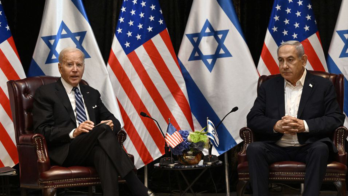 Biden neben Netanjahu