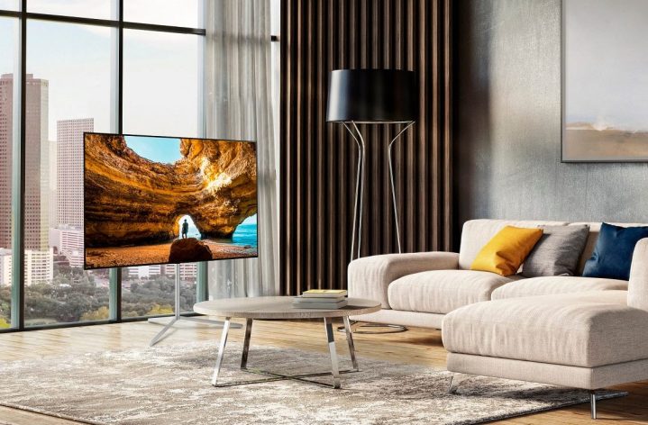 Der LG B3 Series OLED 4K-Fernseher im Wohnzimmer.