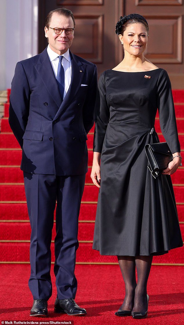 The Swedish royal couple have been in Germany on an official visit this week and greeted crowds in Berlin on Sunday as the country marked National Day of Mourning 2023