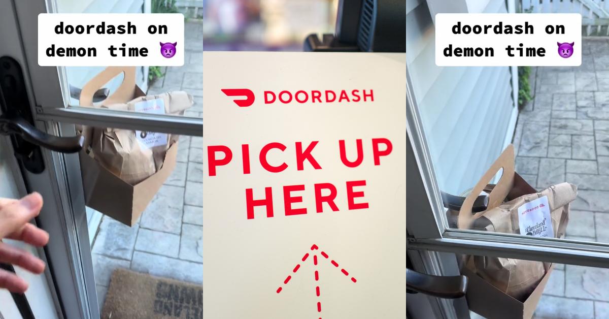 DoorDash-Fahrer trollt Kunden, indem er Lebensmittel auf den Türgriff legt
