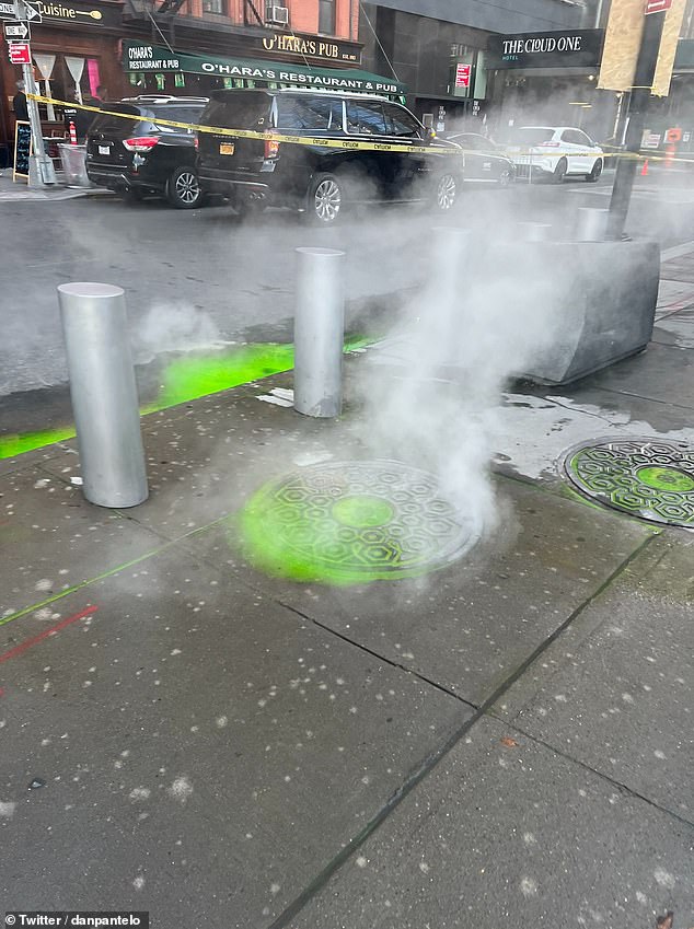 Es mag wie eine Szene aus dem beliebten Film „The Ghost Busters“ aussehen, aber aus dem Boden von New York City sickerte ein geheimnisvoller grüner Schlamm.