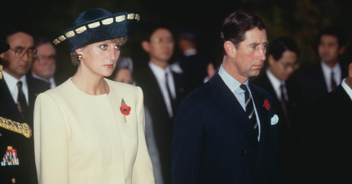 Prinz Charles und Diana besuchen den Nationalfriedhof in Seoul, Südkorea, 2. November 1992. 