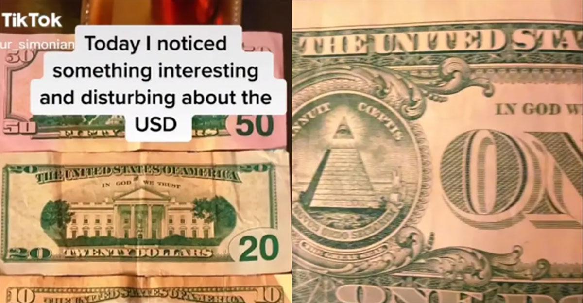 Mannflecken "Seltsam" Details zu Dollarnoten, die die Leute jetzt nicht mehr übersehen können