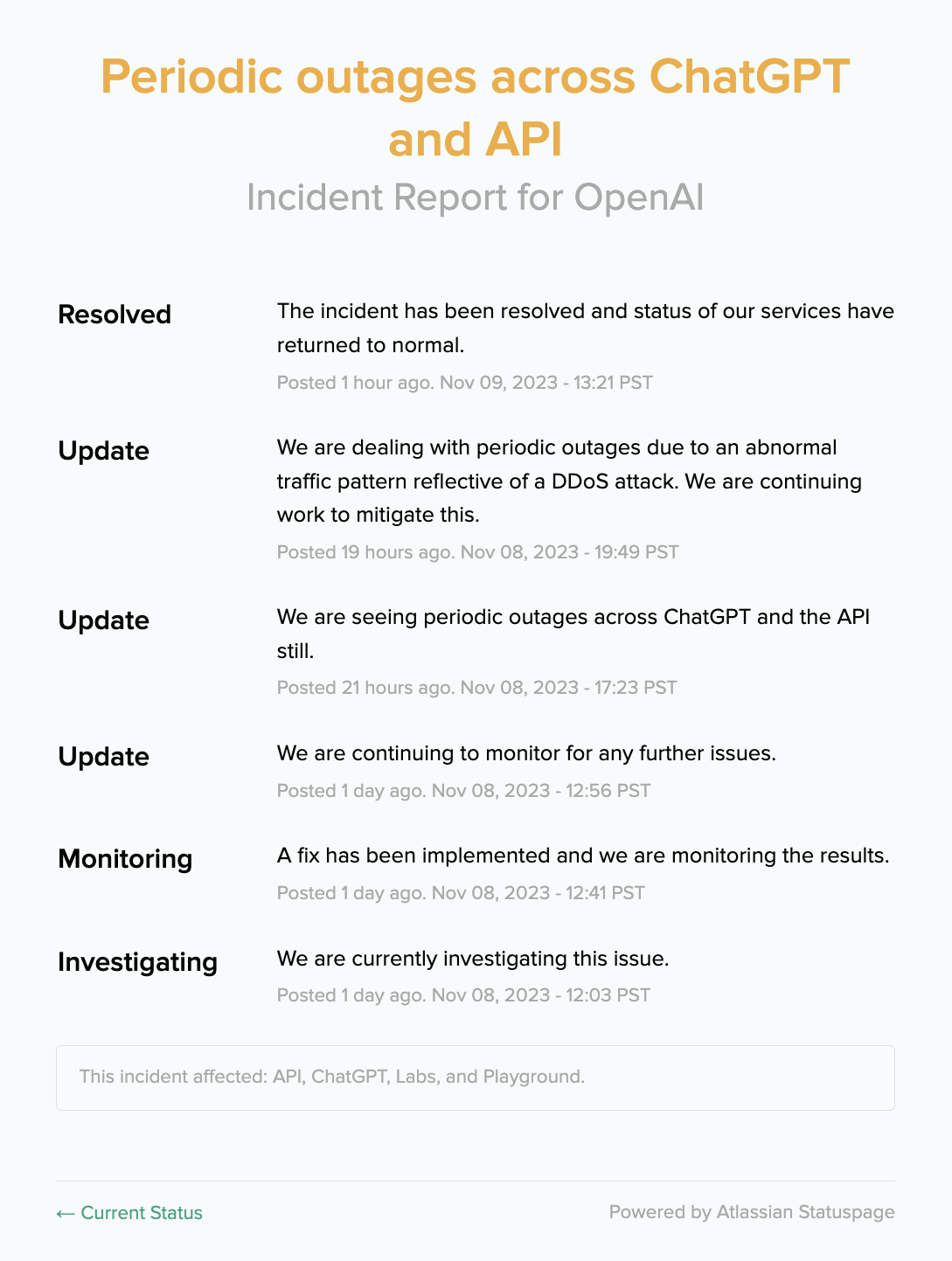 OpenAI behebt regelmäßige ChatGPT- und API-Ausfälle, die durch DDoS-Angriffe verursacht werden
