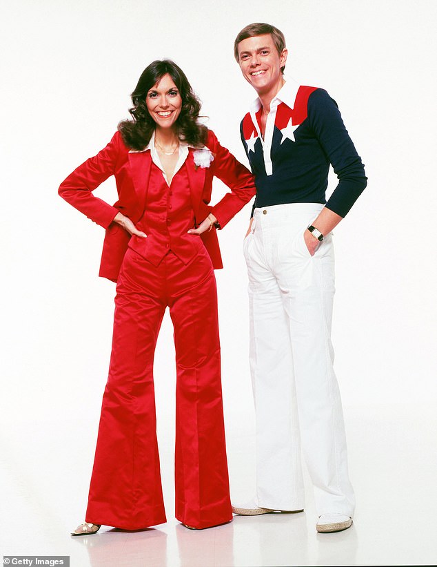 DUO: Singers Karen and Richard Carpenter of the Carpenters pose for a portrait in 1981 in Los Angeles, California