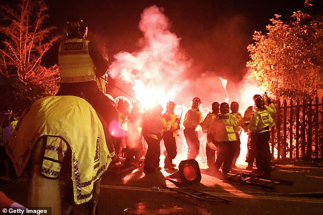 West Midlands Police released a further statement shortly before midnight which confirmed they had arrested 39 people - a number that has now risen to 46 with all being away fans