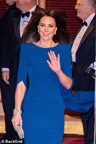 The Princess of Wales sported a glamorous smattering of makeup as she attended the event